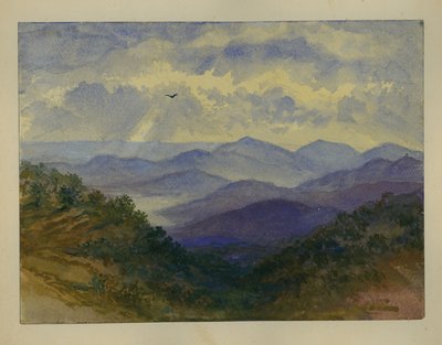 Vue vers la mer Méditerranée - Claude Conder